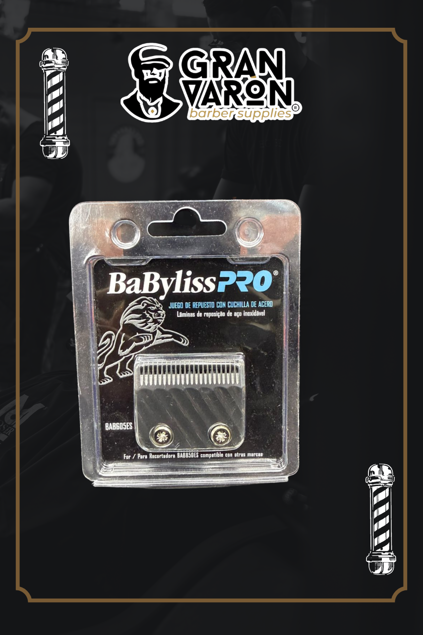 Juego de Repuesto de Cuchilla de Acero BaBylissPRO BAB605ES - Cuchilla Profesional de Alta Resistencia