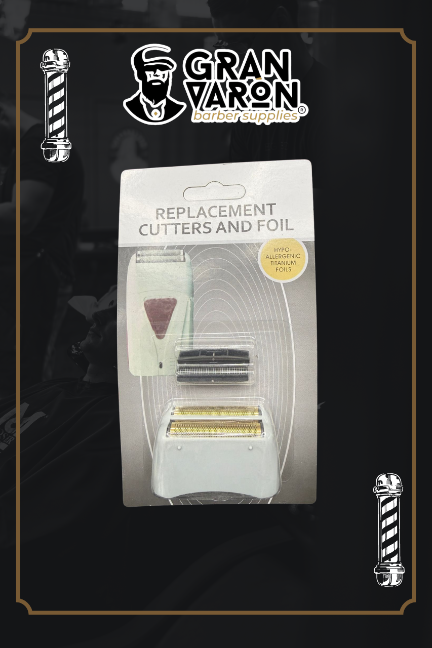 Kit de Repuesto de Láminas de Titanio y Cuchillas para Afeitadora Shaver Pro