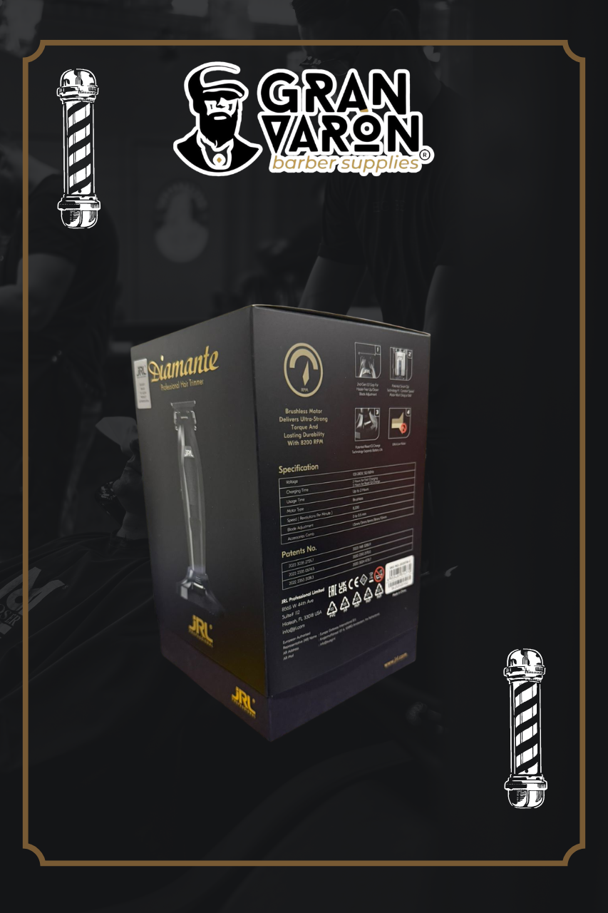 JRL Onyx Diamante Professional Hair Trimmer – Terminadora de Alta Precisión con Motor de 8200 RPM