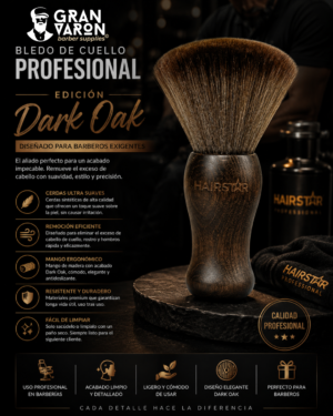 68 Bledo de Cuello Profesional Hairstar® - Edición Dark Oak