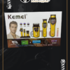 Set de Barbería Profesional Kemei KM-8567 Gold Edition - Clipper, Trimmer y Shaver 9000 RPM