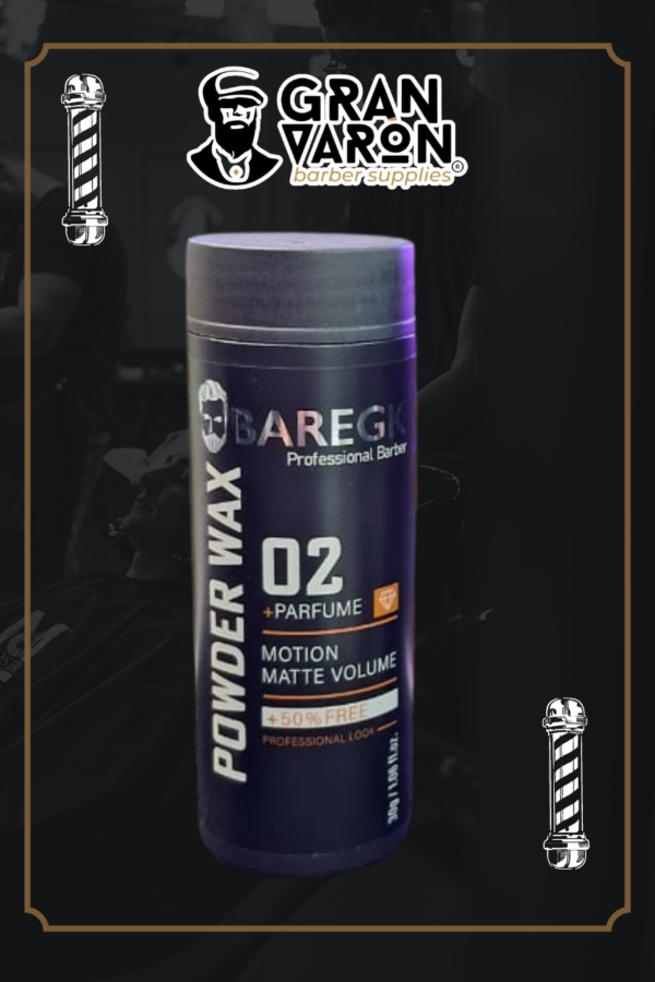 Cera en Polvo BAREGK Professional Barber 02 - Powder Wax + Parfume - 30g