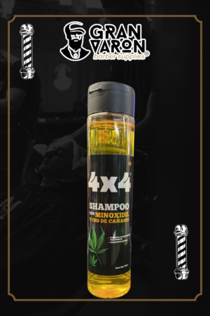 4x4 Shampoo con Minoxidil y CBD de Cáñamo