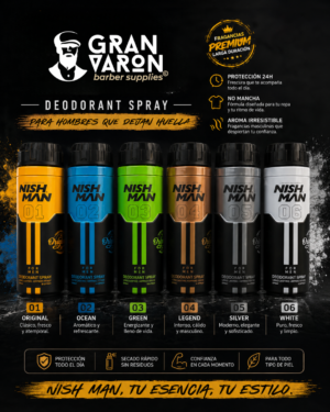 83 Desodorante Corporal en Spray Nishman para Hombre 200ml