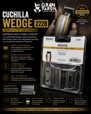 84 Cuchilla Wahl Professional Wedge 2228 - Repuesto Original para 5-Star Legend