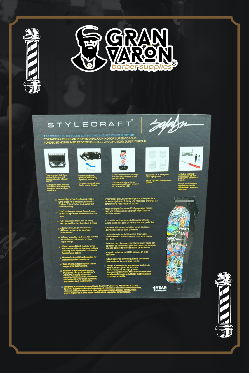 Clipper Profesional StyleCraft Rebel King Saladeen – Edición Especial con Motor Super-Torque