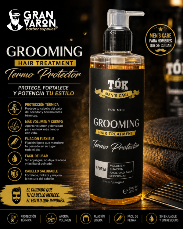 90 Grooming Hair Treatment: Termo Protector y Voluminizador
