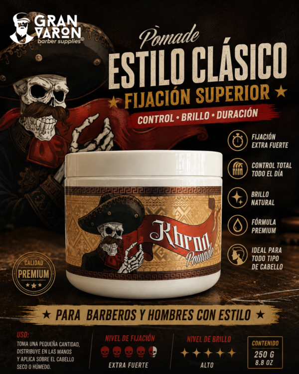Crea una imagen promocional de este producto medidas 1080 x 1350 (1) Kbron Pomade Gold Edition