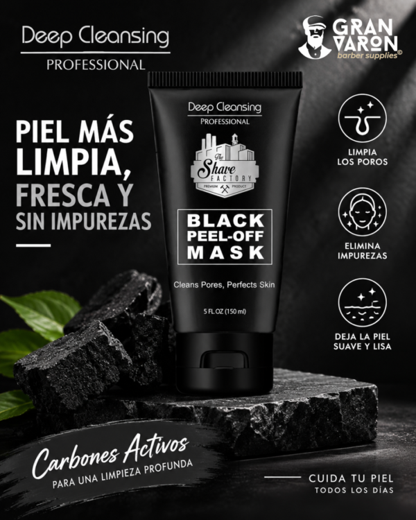 The Shave Factory Black Peel-Off Mask