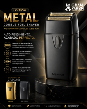 Diseño sin título (1) UVFOIL Metal Double Foil Shaver