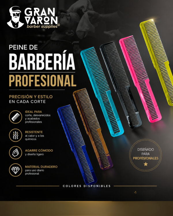 Peine de Barbería Profesional WAHL® – Edición Multi-Color