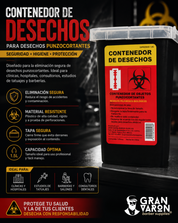 29 Contenedor de Seguridad para Navajas y Objetos Punzocortantes