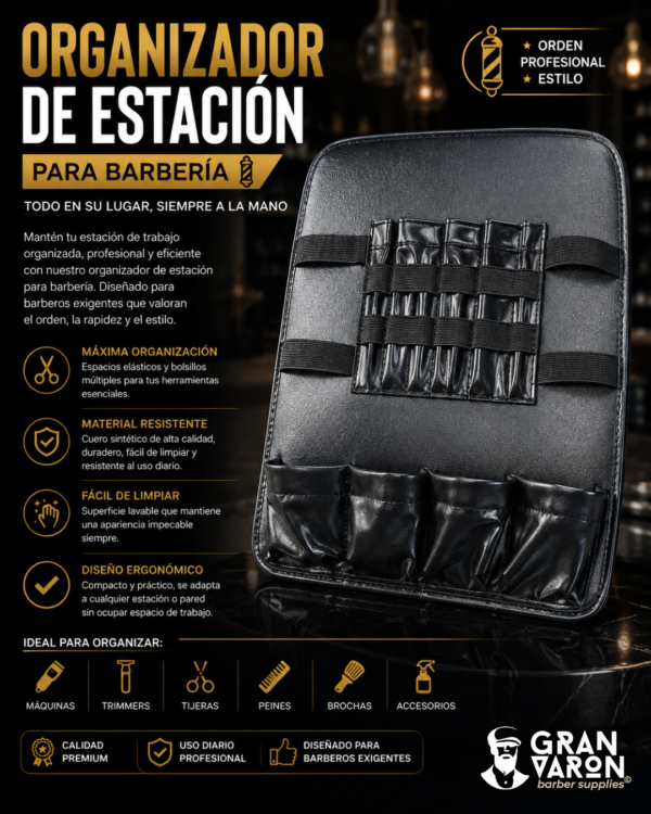 Organizador de Estación para Barbería
