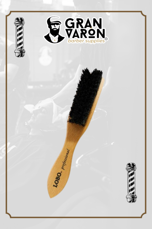 Cepillo Barber Pro LOBO Profesional de Madera