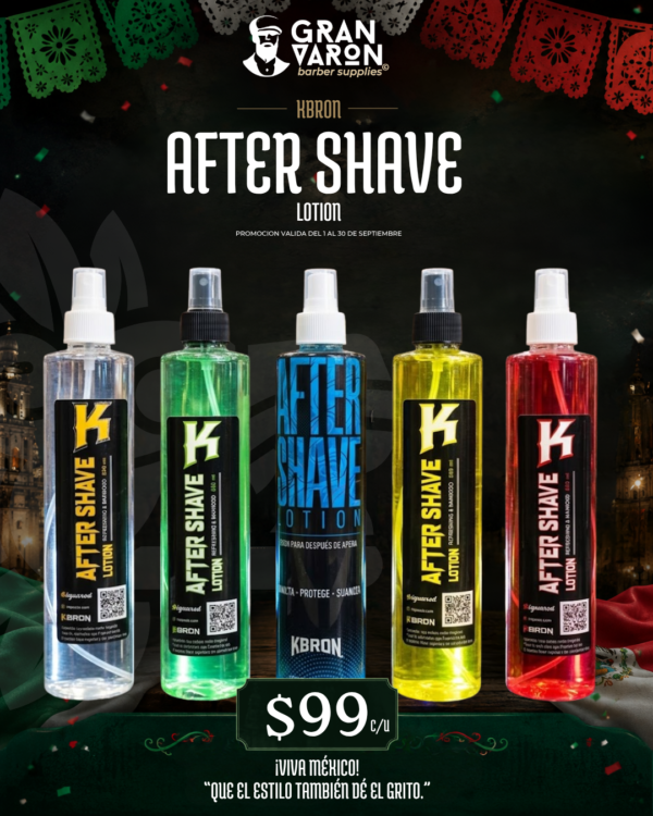 3 KBRON After Shave Lotion – Loción para Después del Afeitado