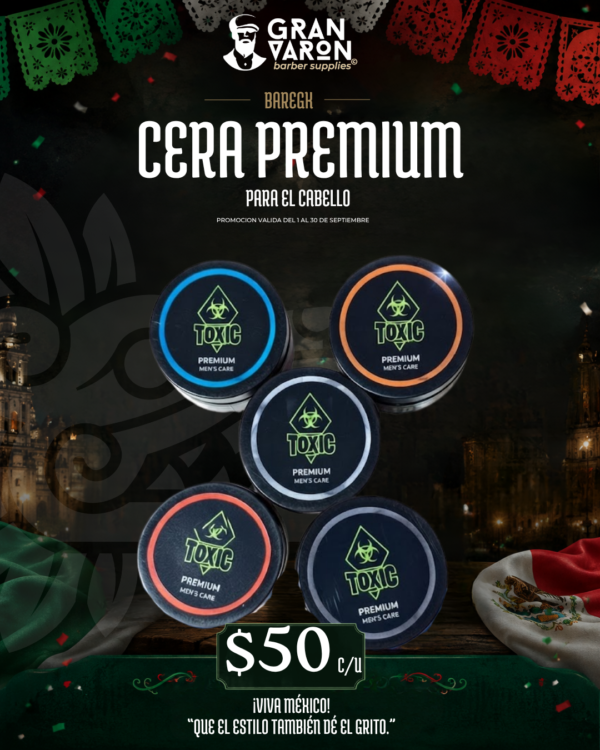 43 Cera Premium para el Cabello Toxic Baregh